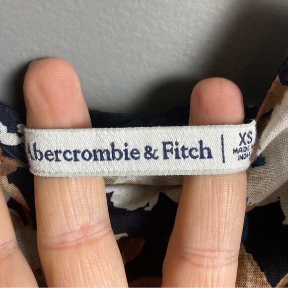 Abercrombie & Fitch Maxi dress XS Babydoll floral cottagecore strappy cotton - Picture 15 of 16